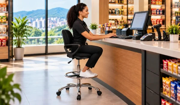 Modern Retail Counter Workspace